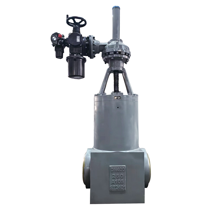 Integral free forging power station gate valve