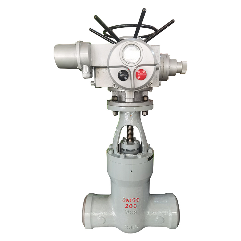 Electric power station gate valve