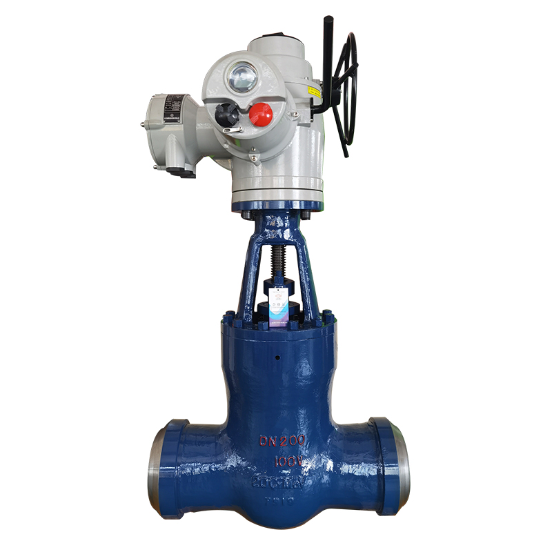 Electric high temperature and high pressure self sealing gate valve